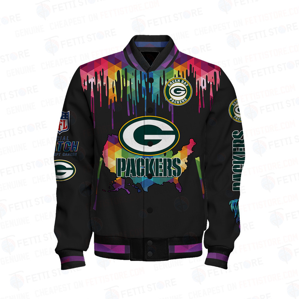 Green Bay Packers - National Football League AOP Varsity Jacket V3 - Famjoys Green Bay Packers - National Football League AOP Varsity Jacket V3 - Famjoys