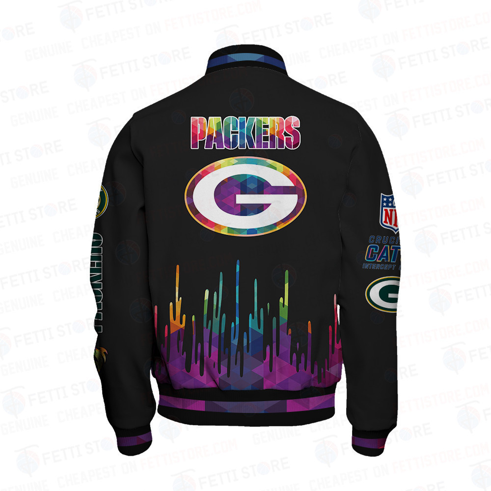Green Bay Packers - National Football League AOP Varsity Jacket V3 - Famjoys Green Bay Packers - National Football League AOP Varsity Jacket V3 - Famjoys