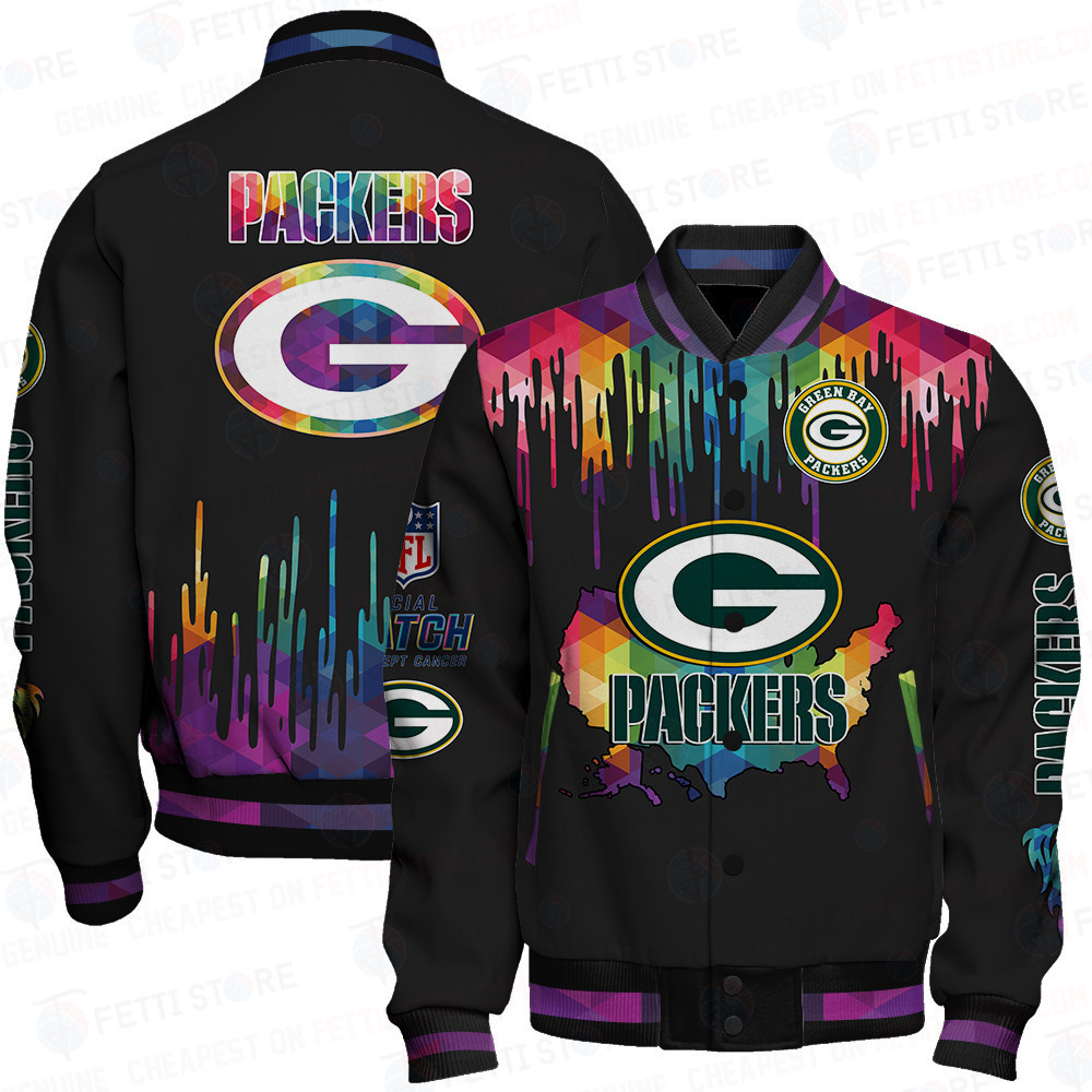 Green Bay Packers - National Football League AOP Varsity Jacket V3 - Famjoys Green Bay Packers - National Football League AOP Varsity Jacket V3 - Famjoys