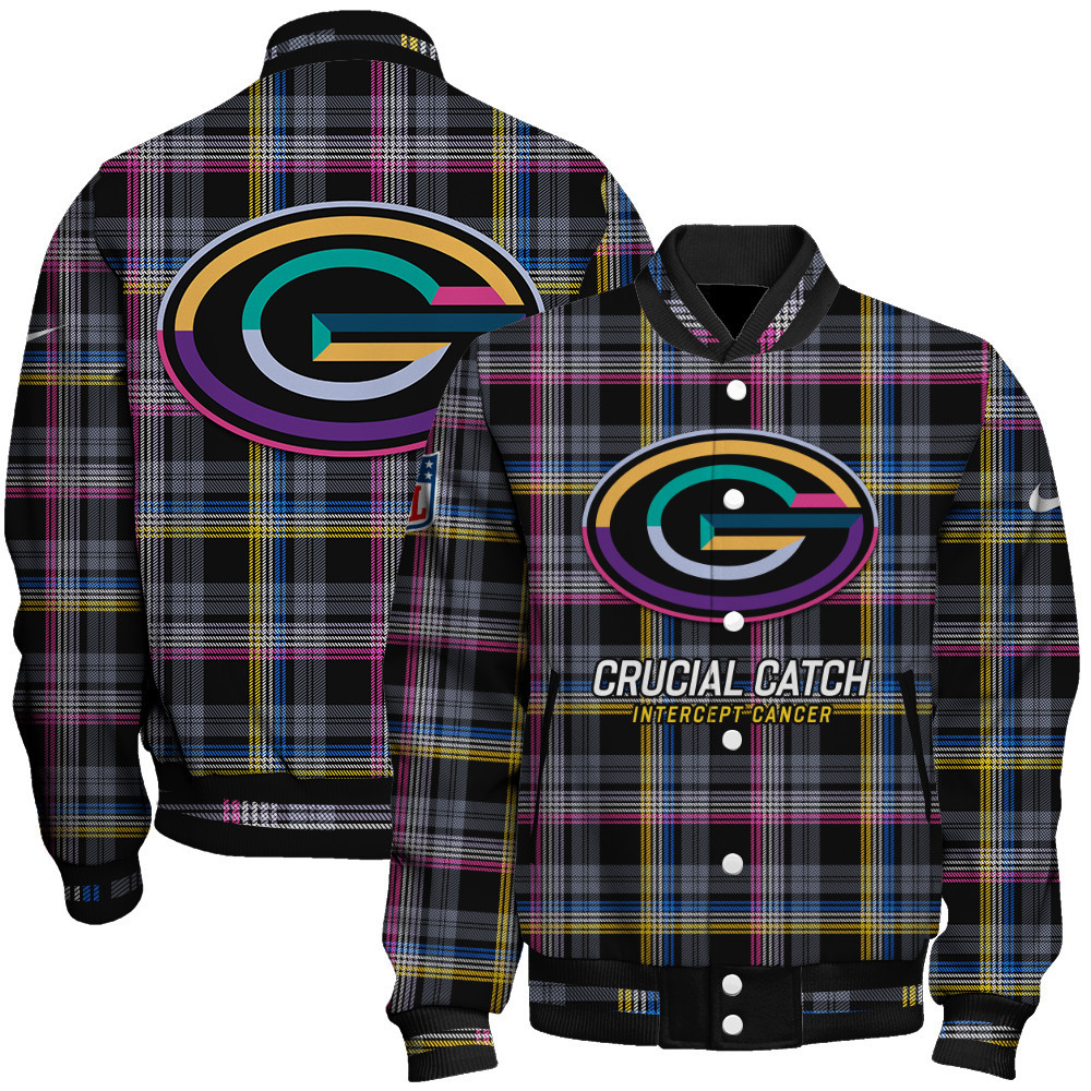Green Bay Packers National Football League Crucial Catch Unisex Varsity Jacket - Famjoys Green Bay Packers National Football League Crucial Catch Unisex Varsity Jacket - Famjoys