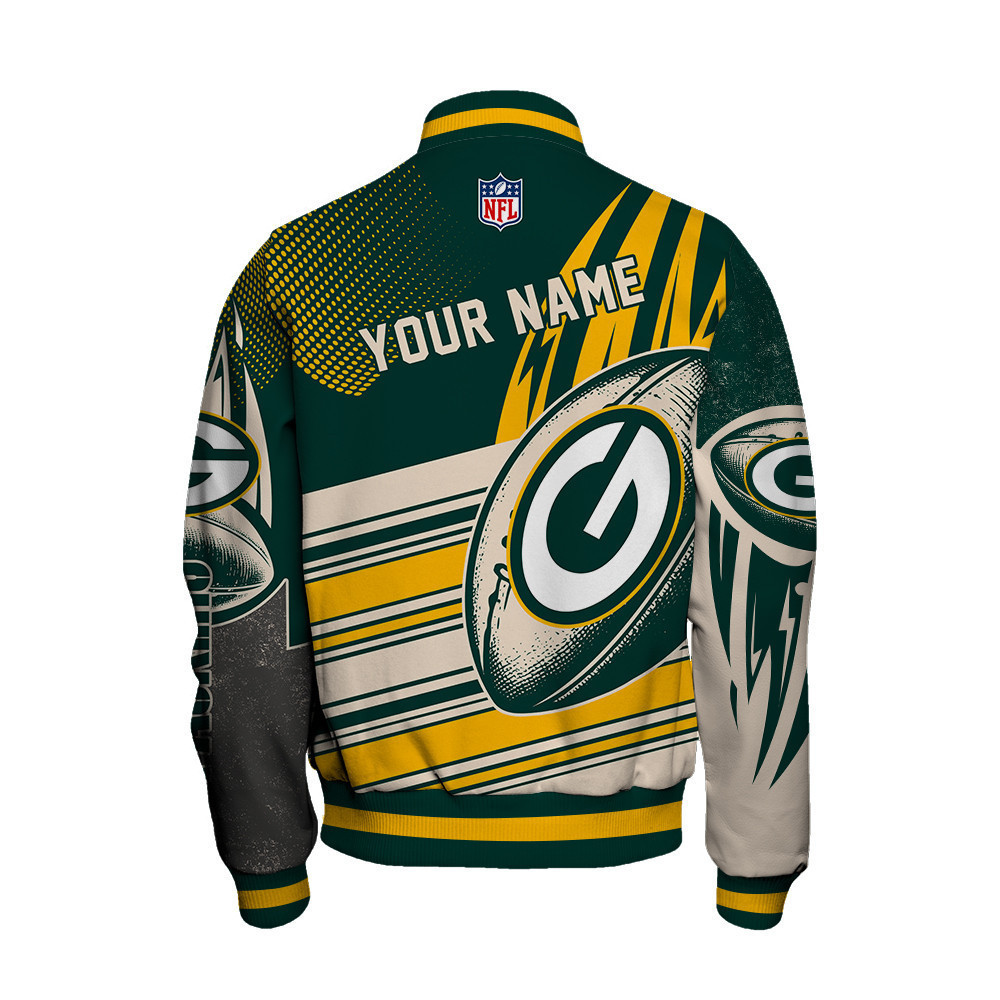 Green Bay Packers - National Football League Customized AOP Varsity Jacket V10 - Famjoys Green Bay Packers - National Football League Customized AOP Varsity Jacket V10 - Famjoys