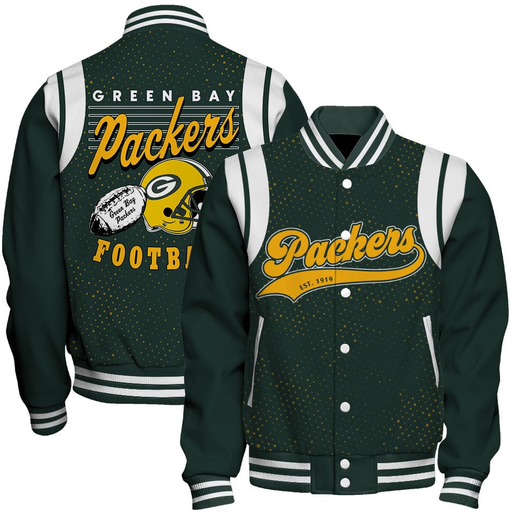Green Bay Packers National Football League Make Your Mark Unisex Varsity Jacket - Famjoys Green Bay Packers National Football League Make Your Mark Unisex Varsity Jacket - Famjoys