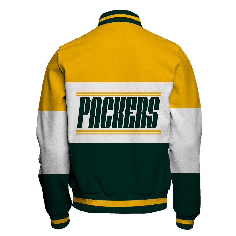 Green Bay Packers National Football League Unisex Varsity Jacket - Famjoys Green Bay Packers National Football League Unisex Varsity Jacket - Famjoys