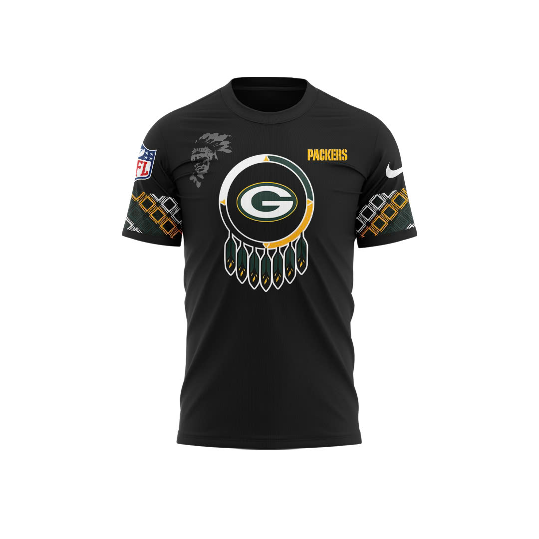Green Bay Packers Native American Heritage Month Premium Tee - Famjoys Green Bay Packers Native American Heritage Month Premium Tee - Famjoys