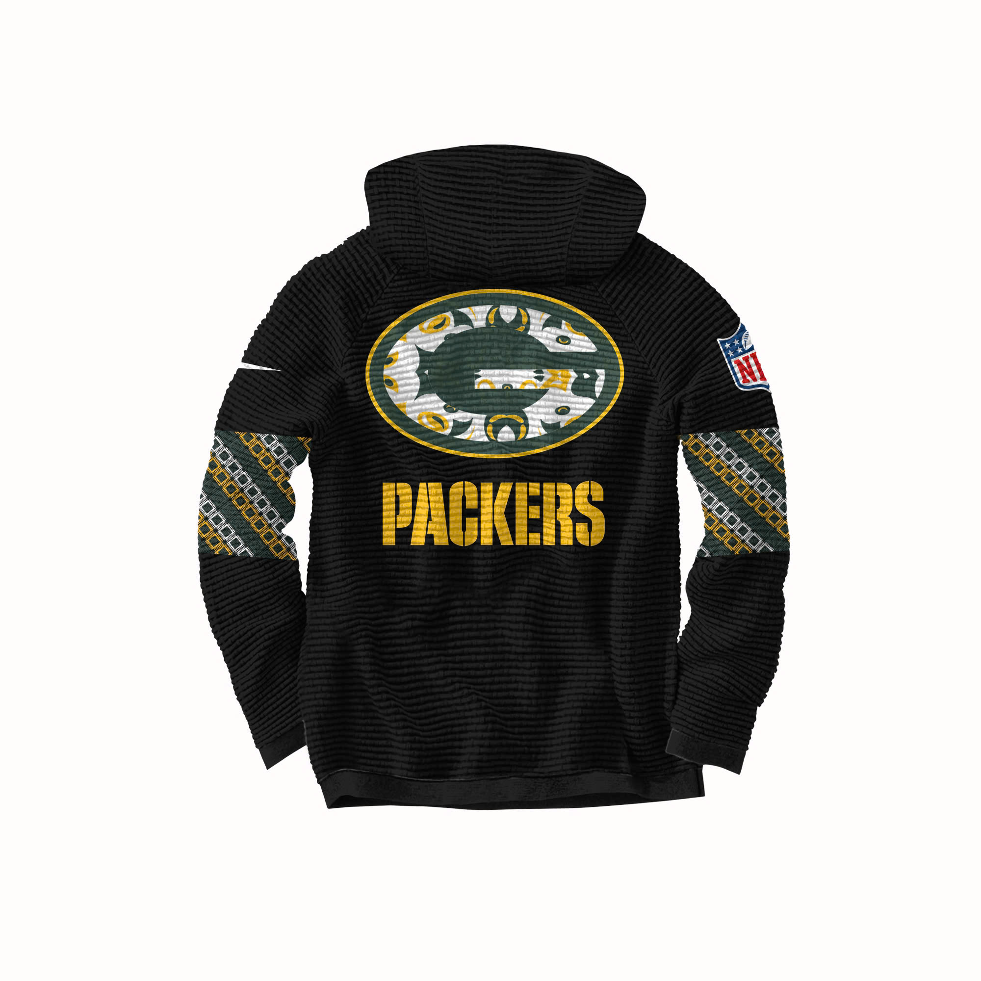 Green Bay Packers Native American Heritage Month Premium Waffle Hoodie - Famjoys Green Bay Packers Native American Heritage Month Premium Waffle Hoodie - Famjoys