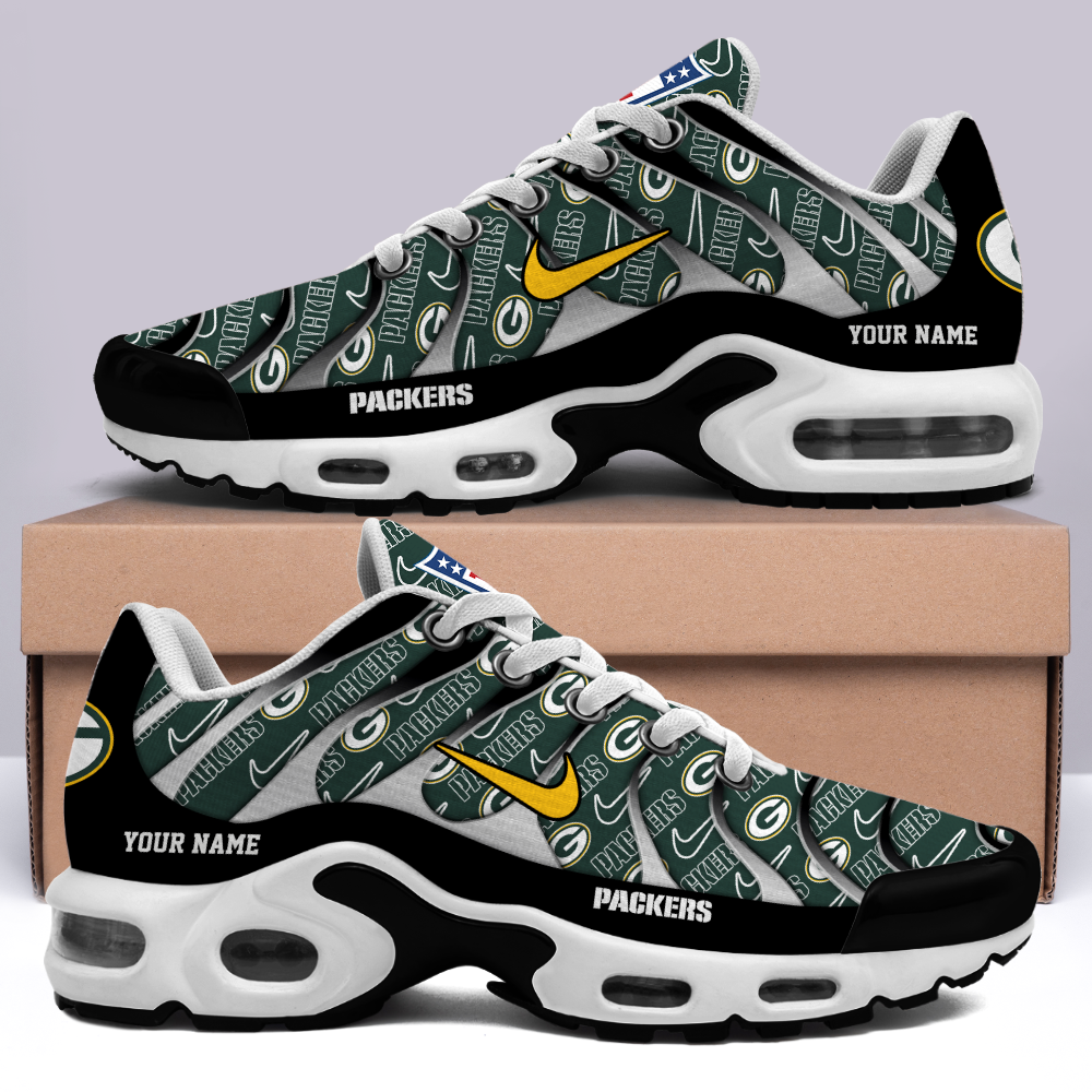 Green Bay Packers-Pattern Swoosh Personalized H56 Shoes-SP16112312ID02DS08 - Famjoys Green Bay Packers-Pattern Swoosh Personalized H56 Shoes-SP16112312ID02DS08 - Famjoys