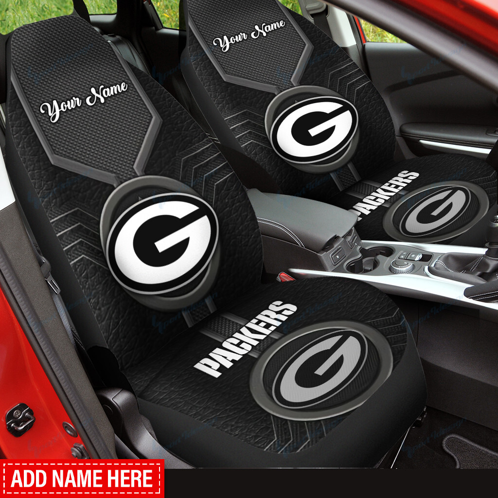 Green Bay Packers Personalized Car Seat Covers BG251 - Famjoys Green Bay Packers Personalized Car Seat Covers BG251 - Famjoys