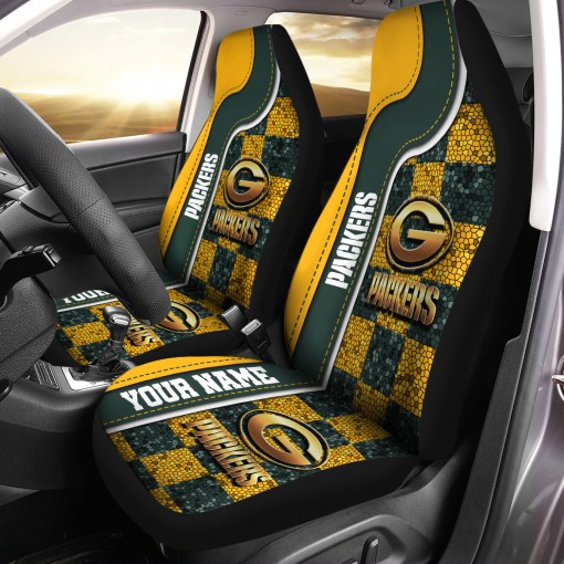 Green Bay Packers Personalized Car Seat Covers BGCSC645 - Famjoys Green Bay Packers Personalized Car Seat Covers BGCSC645 - Famjoys