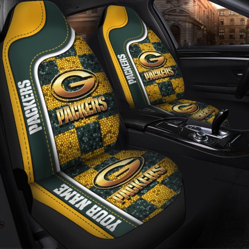 Green Bay Packers Personalized Car Seat Covers BGCSC645 - Famjoys Green Bay Packers Personalized Car Seat Covers BGCSC645 - Famjoys