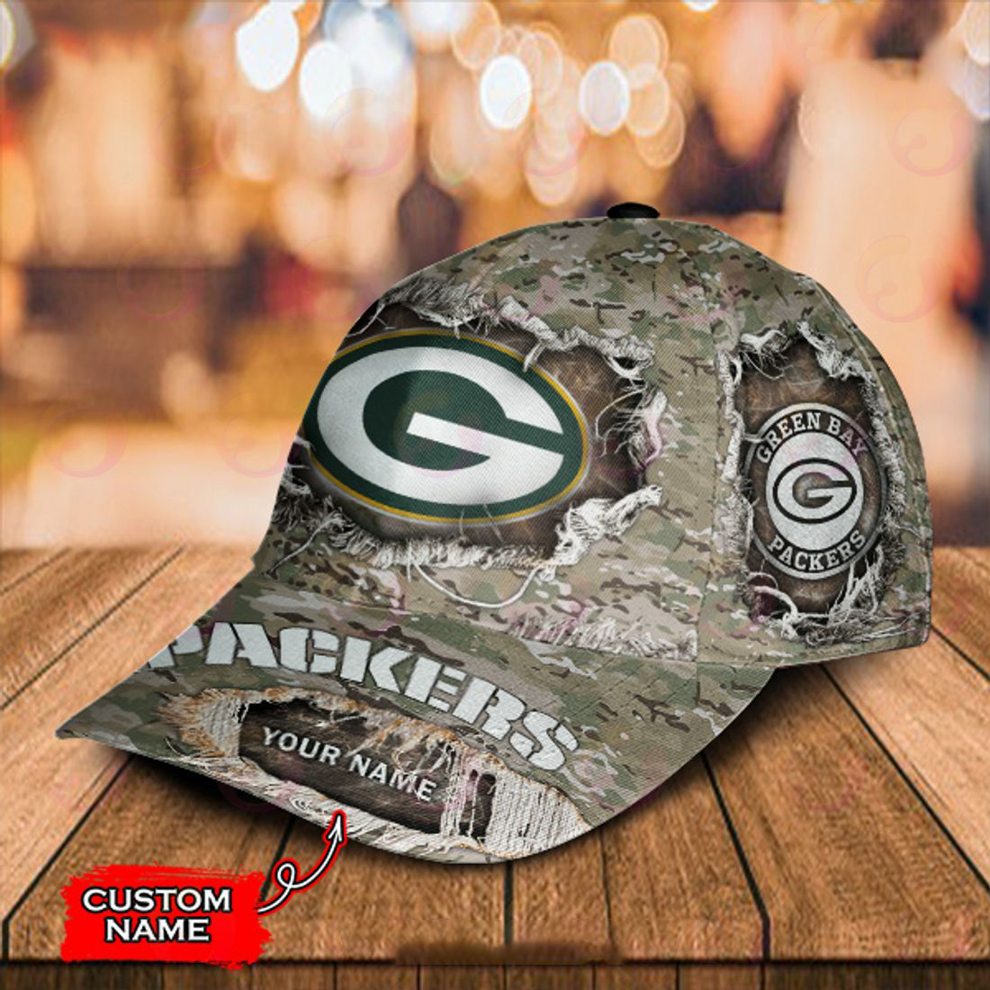 Green Bay Packers-Personalized Classic Cap - Famjoys Green Bay Packers-Personalized Classic Cap - Famjoys