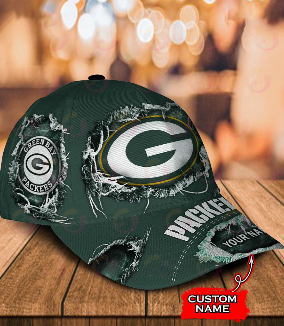 Green Bay Packers-Personalized Classic Cap-V2 - Famjoys Green Bay Packers-Personalized Classic Cap-V2 - Famjoys