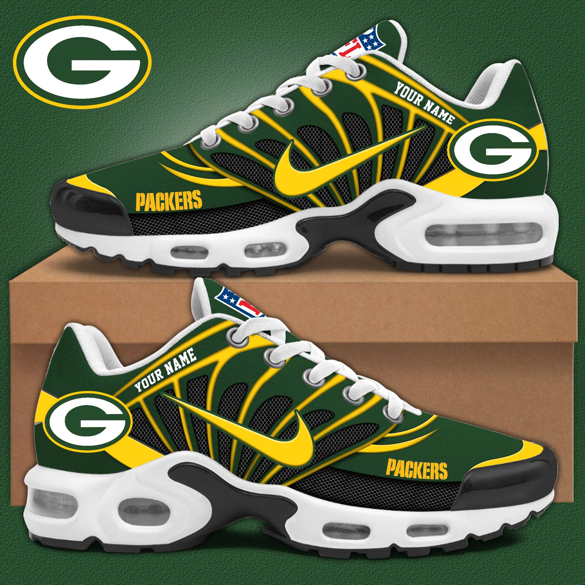 Green Bay Packers Personalized Shoes - Famjoys Green Bay Packers Personalized Shoes - Famjoys