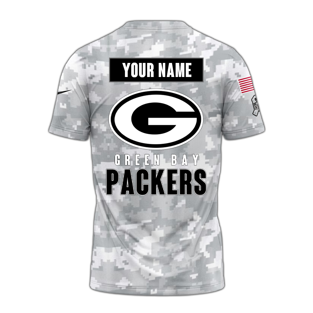 Green Bay Packers Tshirt Camo Salute to Service Club - Famjoys Green Bay Packers Tshirt Camo Salute to Service Club - Famjoys