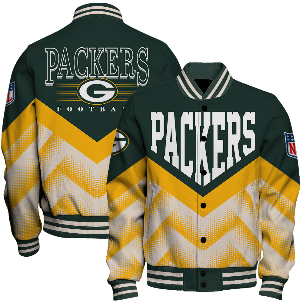 Green Bay Packers - We Are One Unisex Varsity Jacket - Famjoys Green Bay Packers - We Are One Unisex Varsity Jacket - Famjoys