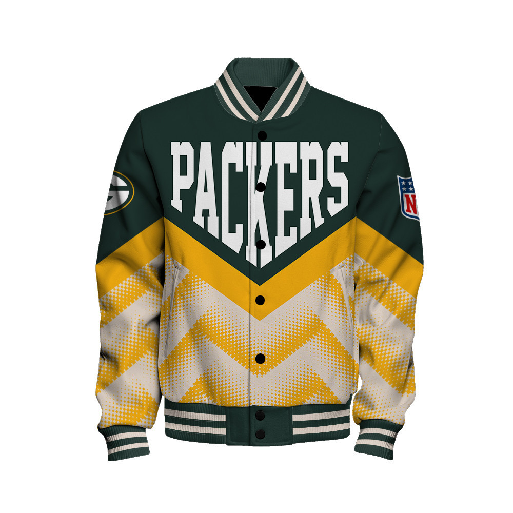 Green Bay Packers - We Are One Unisex Varsity Jacket - Famjoys Green Bay Packers - We Are One Unisex Varsity Jacket - Famjoys