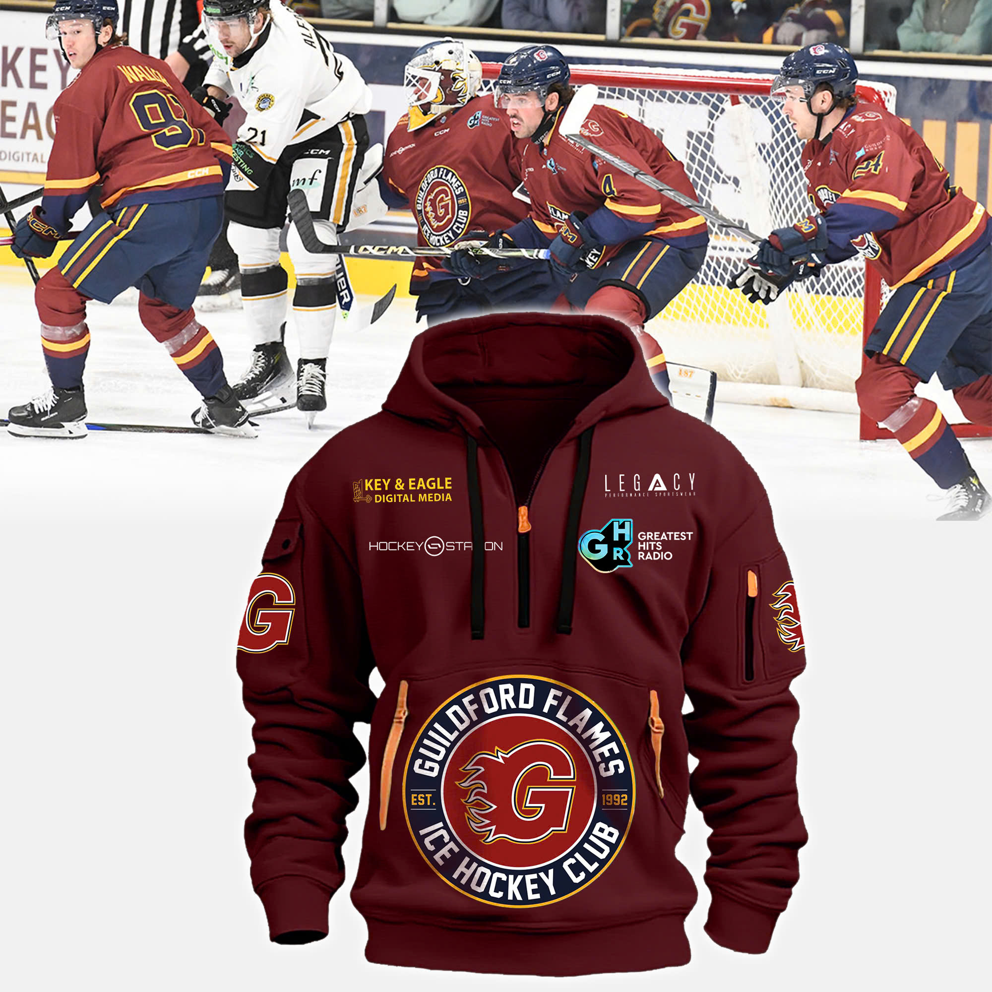 GuildFord Flames New Hoodie - Famjoys GuildFord Flames New Hoodie - Famjoys