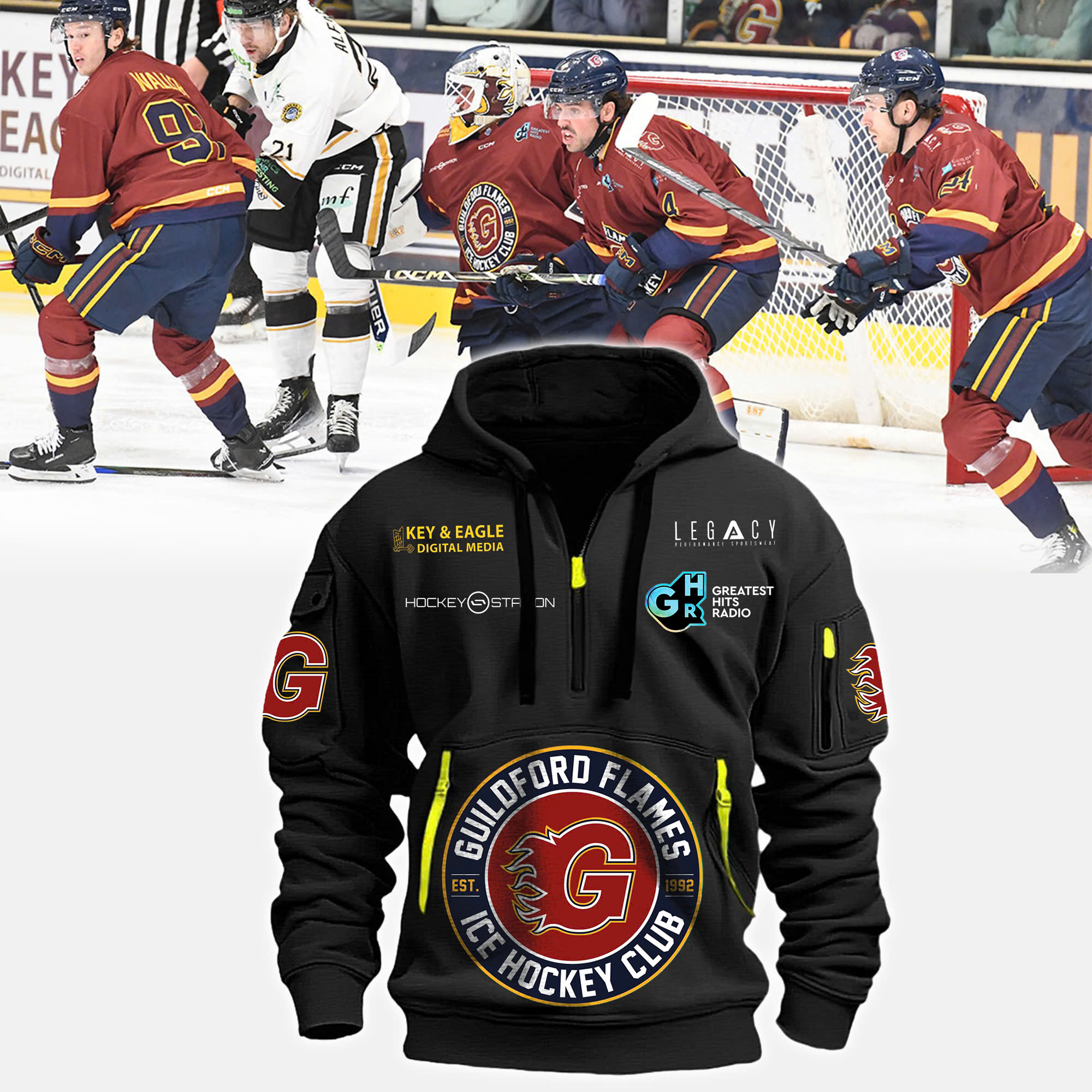 GuildFord Flames New Hoodie - Famjoys GuildFord Flames New Hoodie - Famjoys