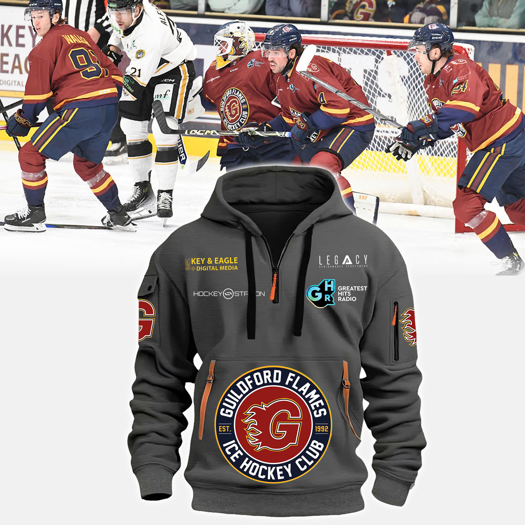 GuildFord Flames New Hoodie - Famjoys GuildFord Flames New Hoodie - Famjoys