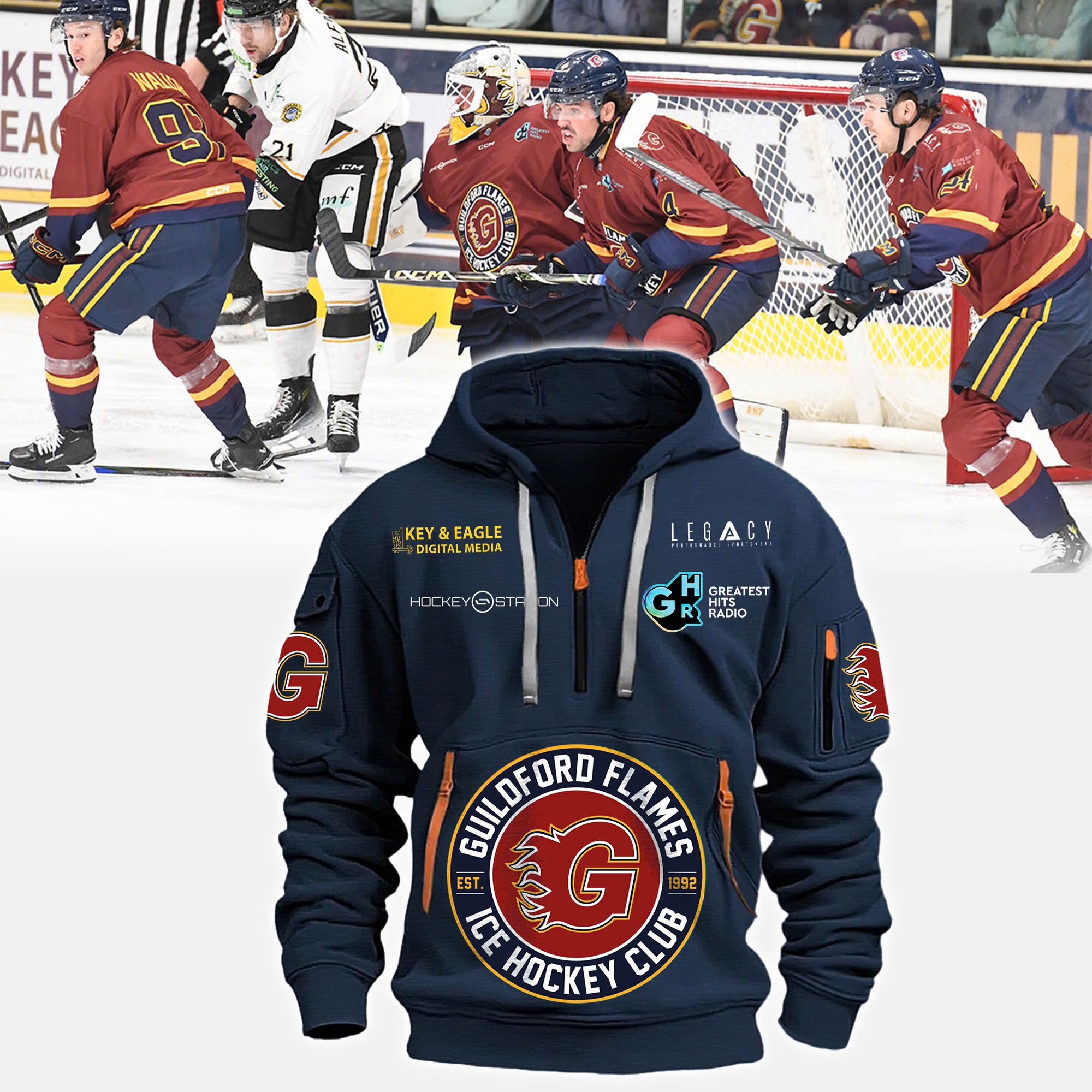 GuildFord Flames New Hoodie - Famjoys GuildFord Flames New Hoodie - Famjoys