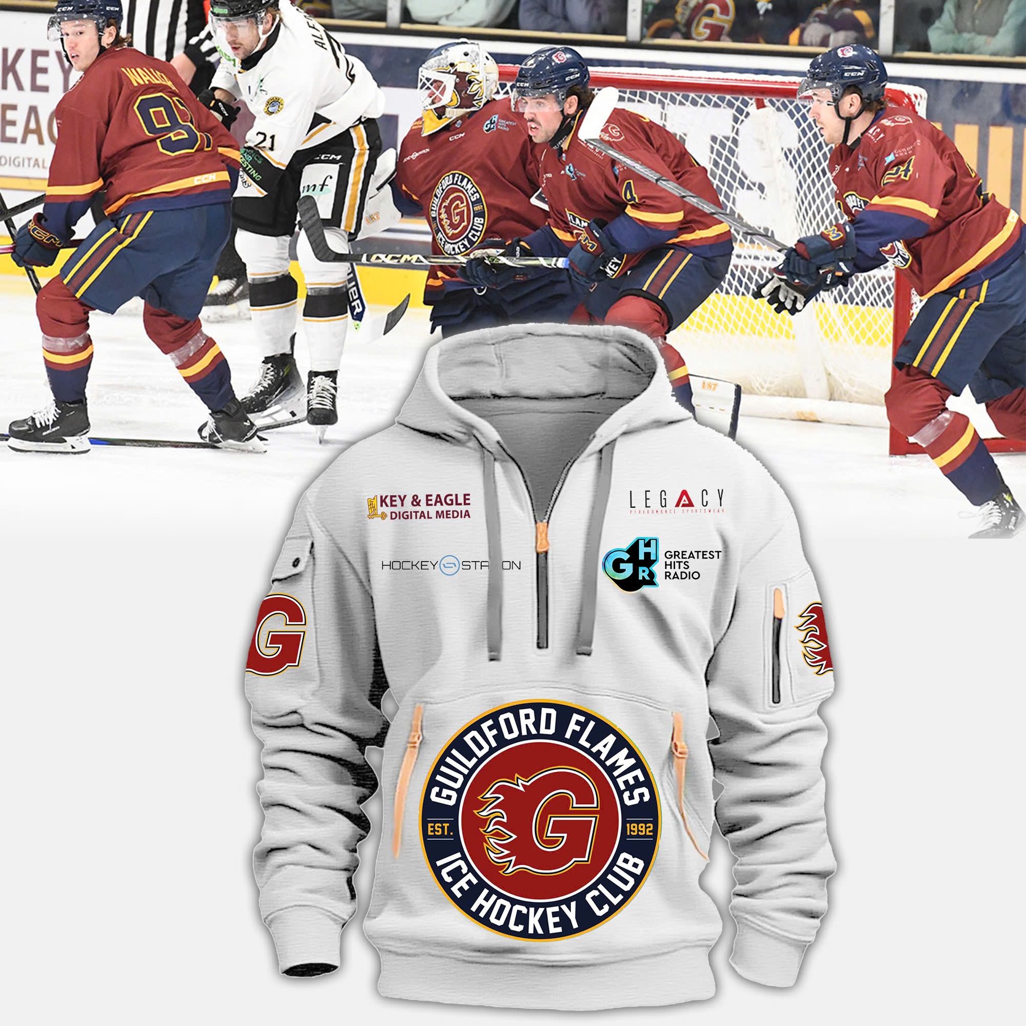 GuildFord Flames New Hoodie - Famjoys GuildFord Flames New Hoodie - Famjoys