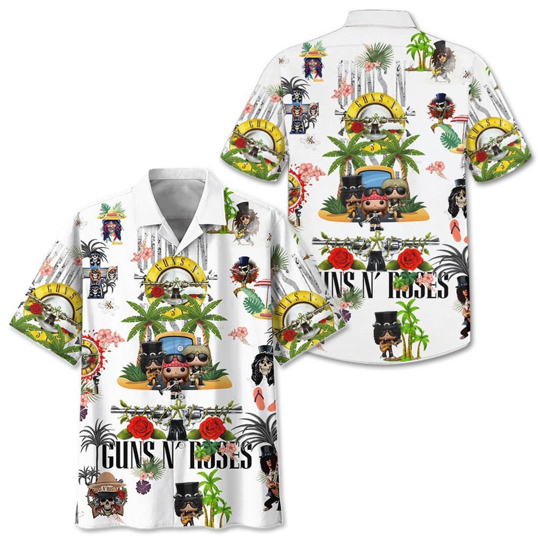 Gun N Roses Hawaiian Shirt