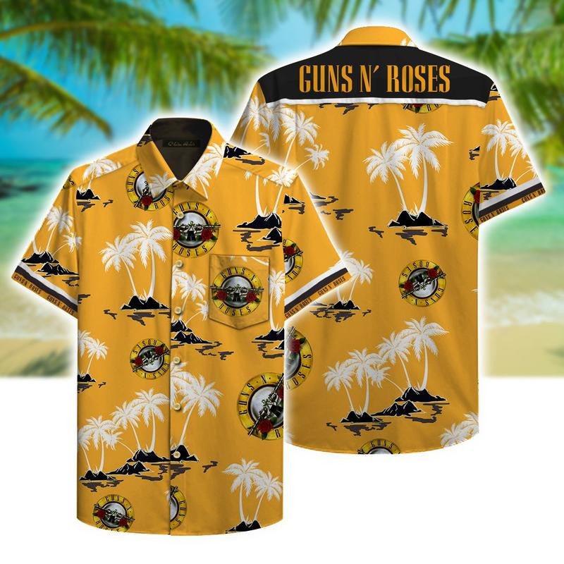 Gun N Roses Hawaiian Shirt - Famjoys Gun N Roses Hawaiian Shirt - Famjoys