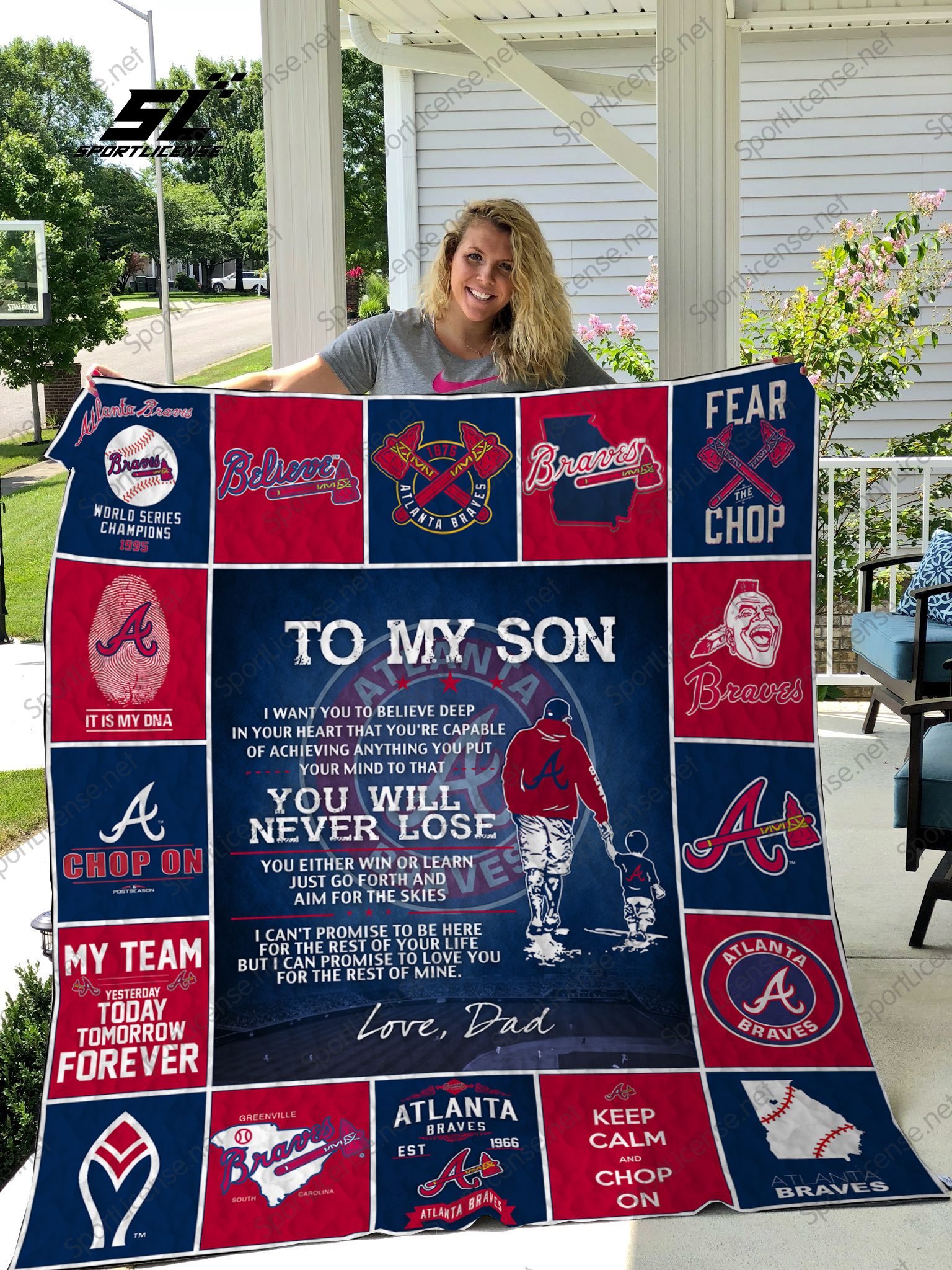 H Atlanta Braves D Quilt Blanket For Fan - Famjoys H Atlanta Braves D Quilt Blanket For Fan - Famjoys