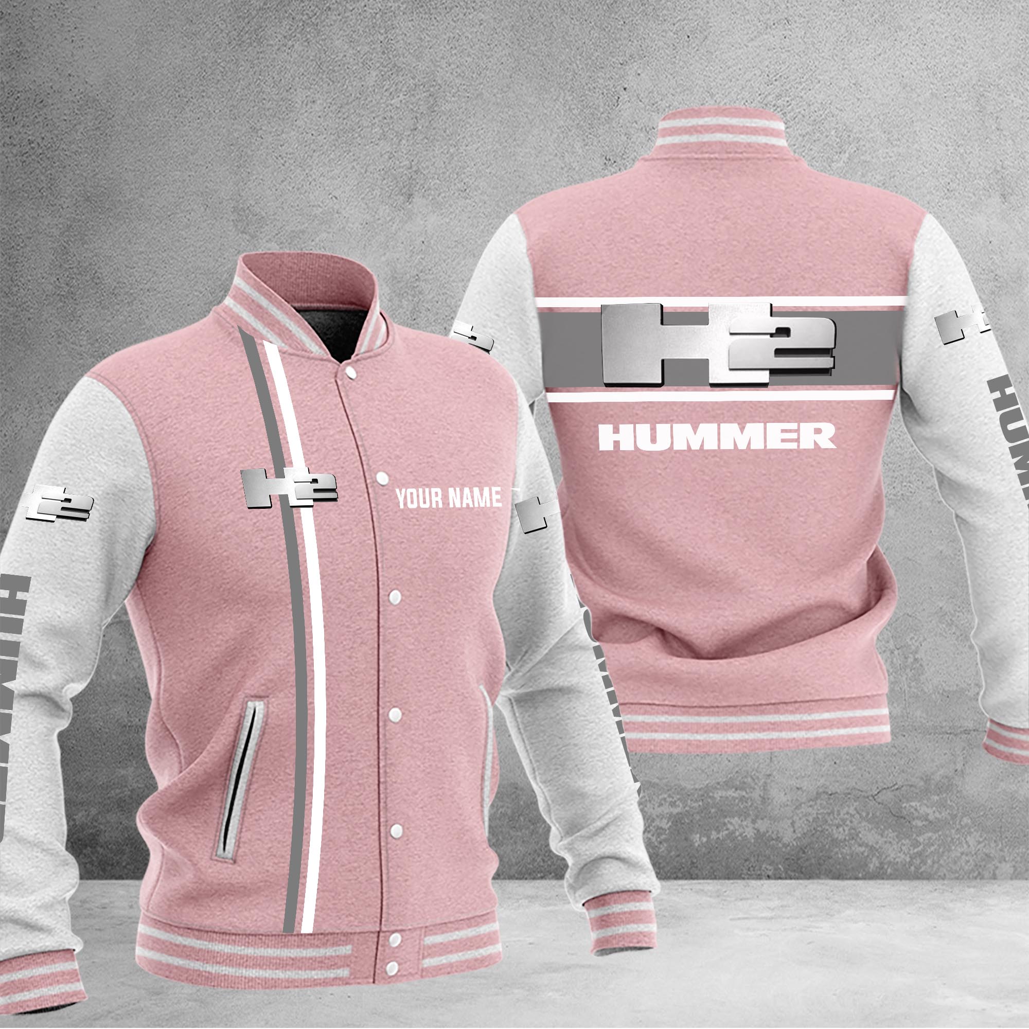H2 Hummer Baseball Jacket - Famjoys H2 Hummer Baseball Jacket - Famjoys