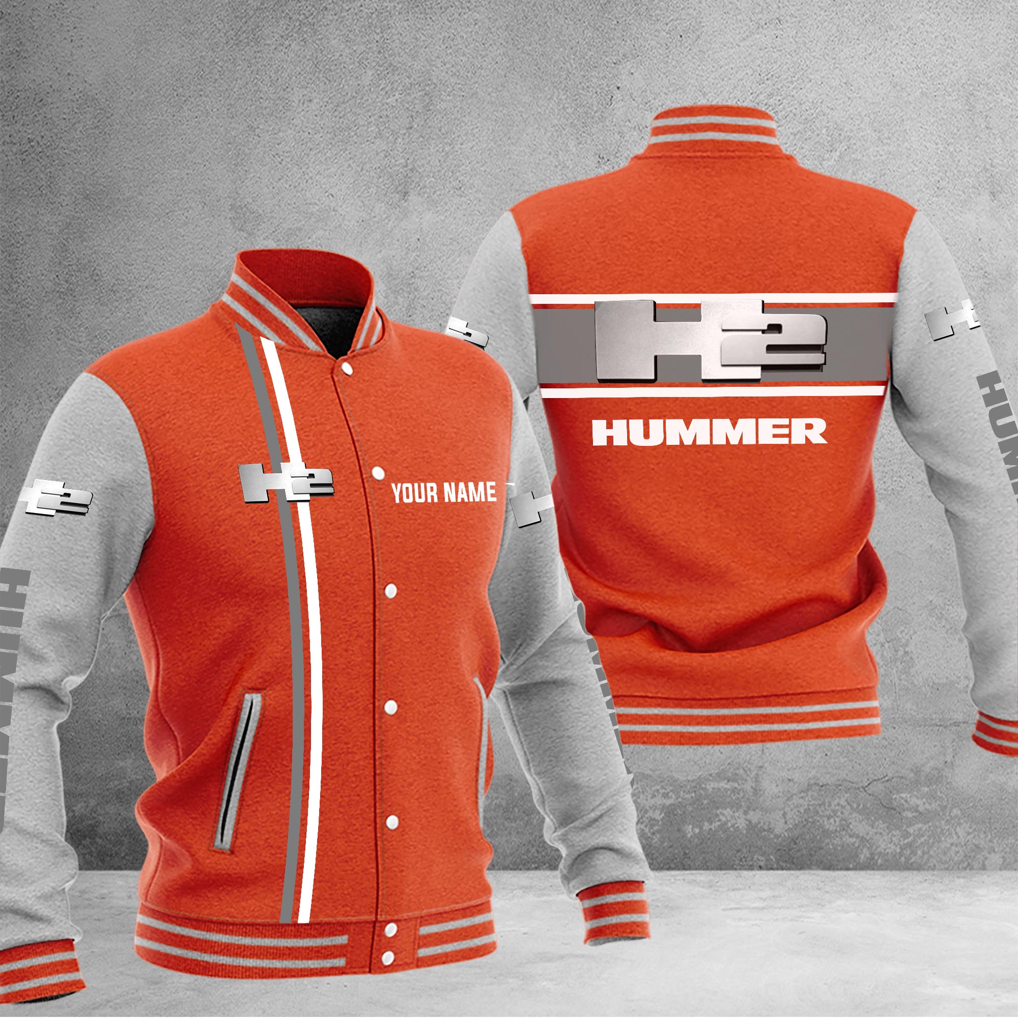 H2 Hummer Baseball Jacket - Famjoys H2 Hummer Baseball Jacket - Famjoys