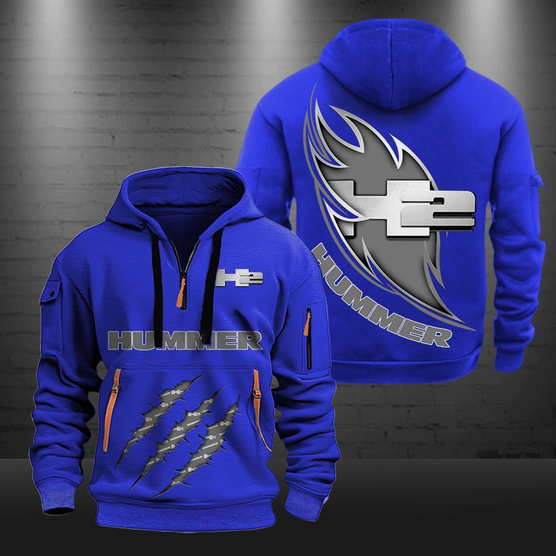 H2 Hummer New Zip Hoodie 0444 Multicolor - Famjoys H2 Hummer New Zip Hoodie 0444 Multicolor - Famjoys