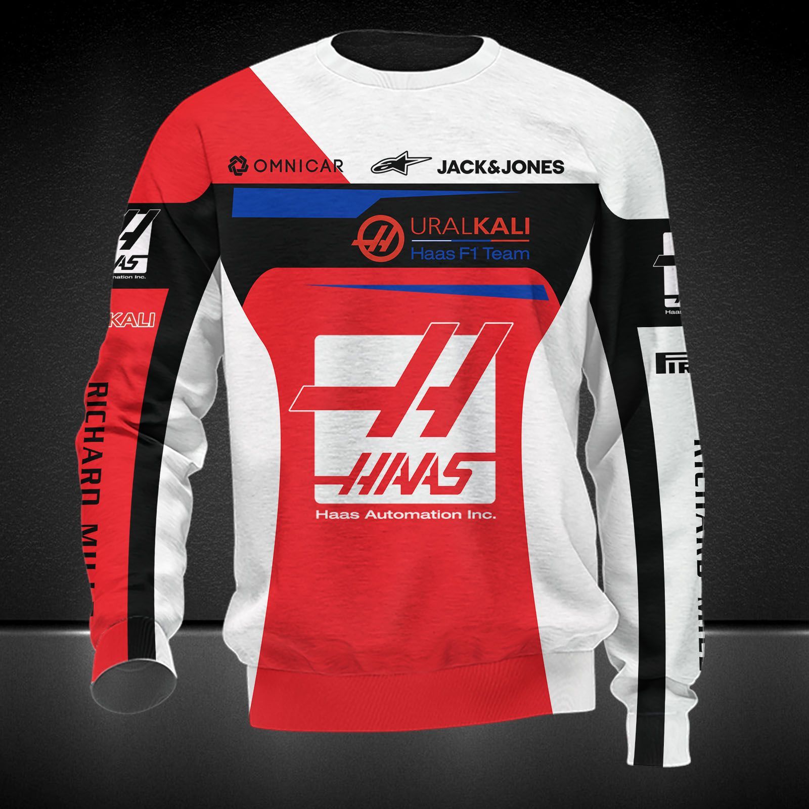 Haas F1 Team Printing T-Shirt, Polo, Hoodie, Zip, Bomber 9115 - Famjoys Haas F1 Team Printing T-Shirt, Polo, Hoodie, Zip, Bomber 9115 - Famjoys