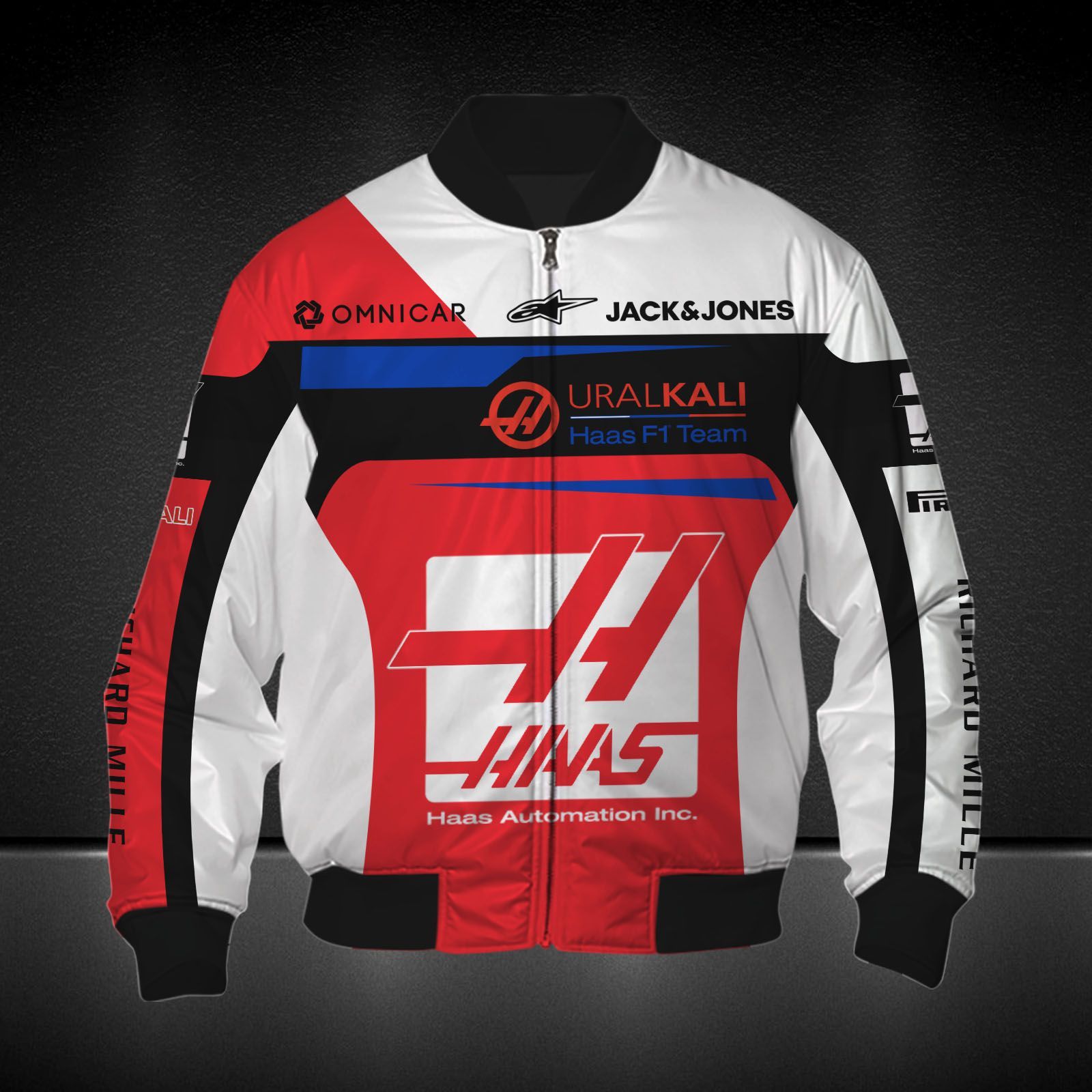 Haas F1 Team Printing T-Shirt, Polo, Hoodie, Zip, Bomber 9115 - Famjoys Haas F1 Team Printing T-Shirt, Polo, Hoodie, Zip, Bomber 9115 - Famjoys