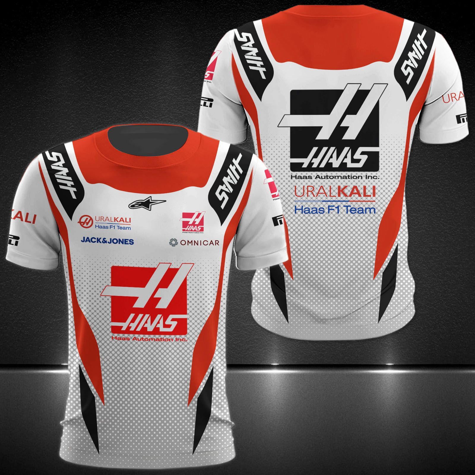 Haas F1 Team Printing T-Shirt, Polo, Hoodie, Zip, Bomber 9125 - Famjoys Haas F1 Team Printing T-Shirt, Polo, Hoodie, Zip, Bomber 9125 - Famjoys