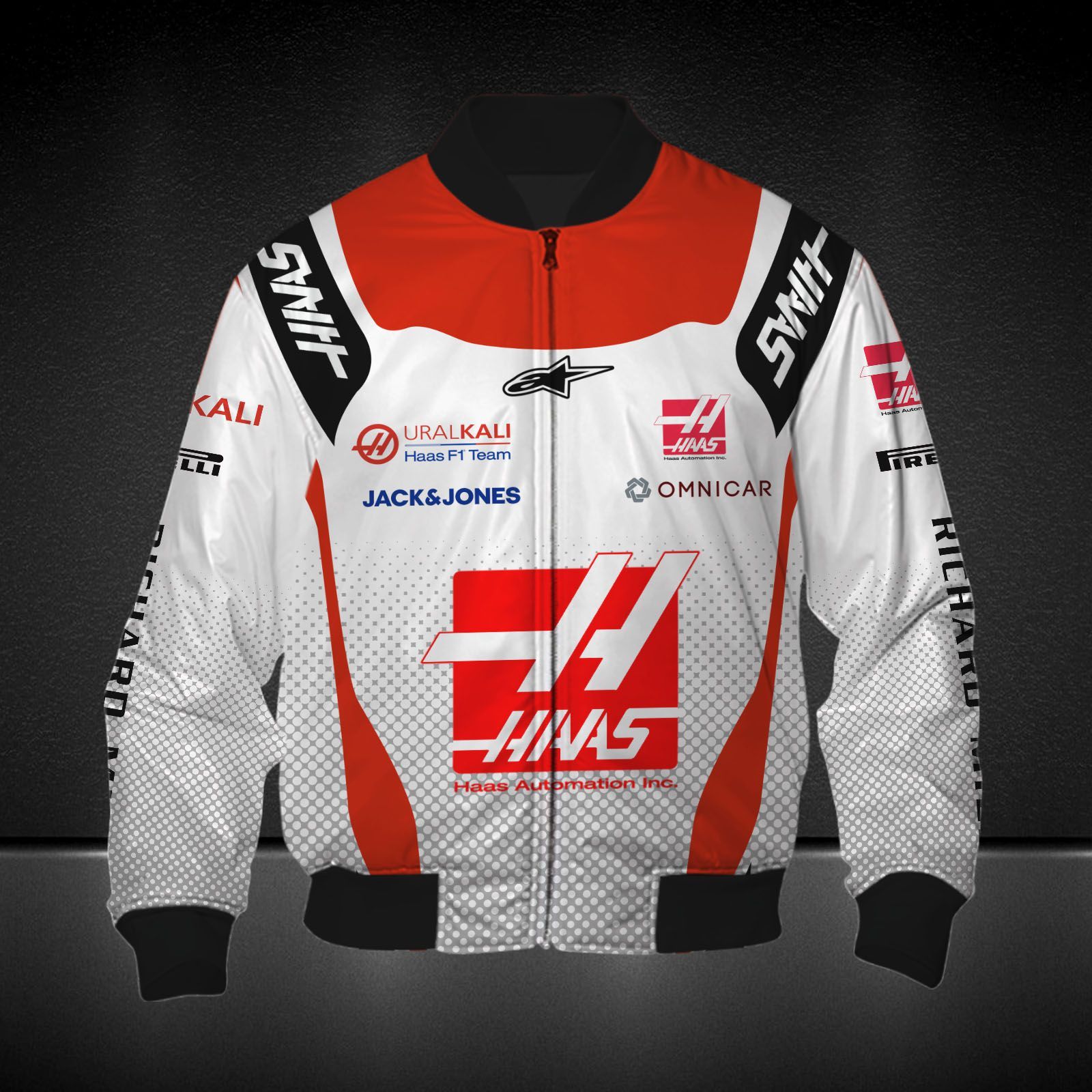 Haas F1 Team Printing T-Shirt, Polo, Hoodie, Zip, Bomber 9125 - Famjoys Haas F1 Team Printing T-Shirt, Polo, Hoodie, Zip, Bomber 9125 - Famjoys