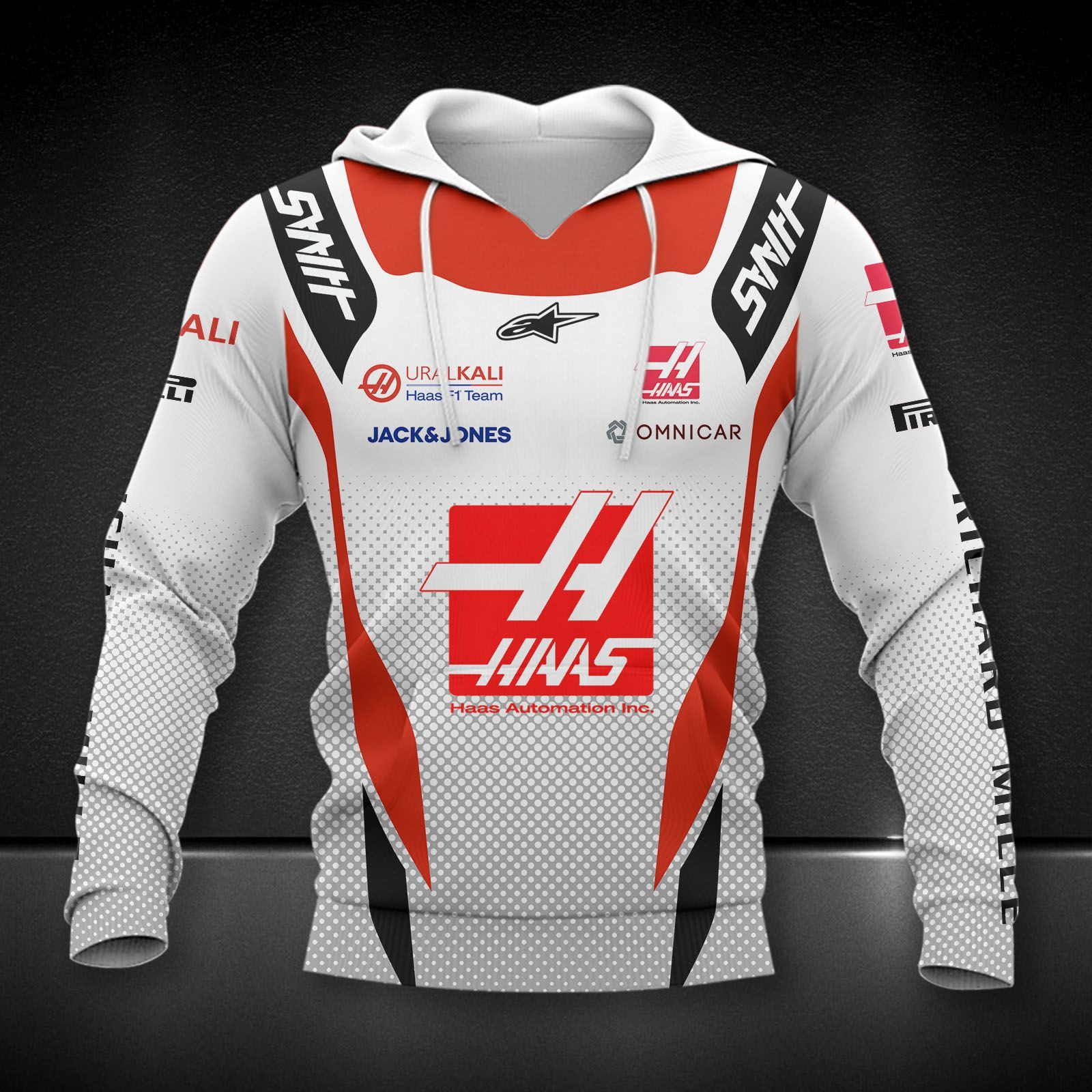 Haas F1 Team Printing T-Shirt, Polo, Hoodie, Zip, Bomber 9125 - Famjoys Haas F1 Team Printing T-Shirt, Polo, Hoodie, Zip, Bomber 9125 - Famjoys