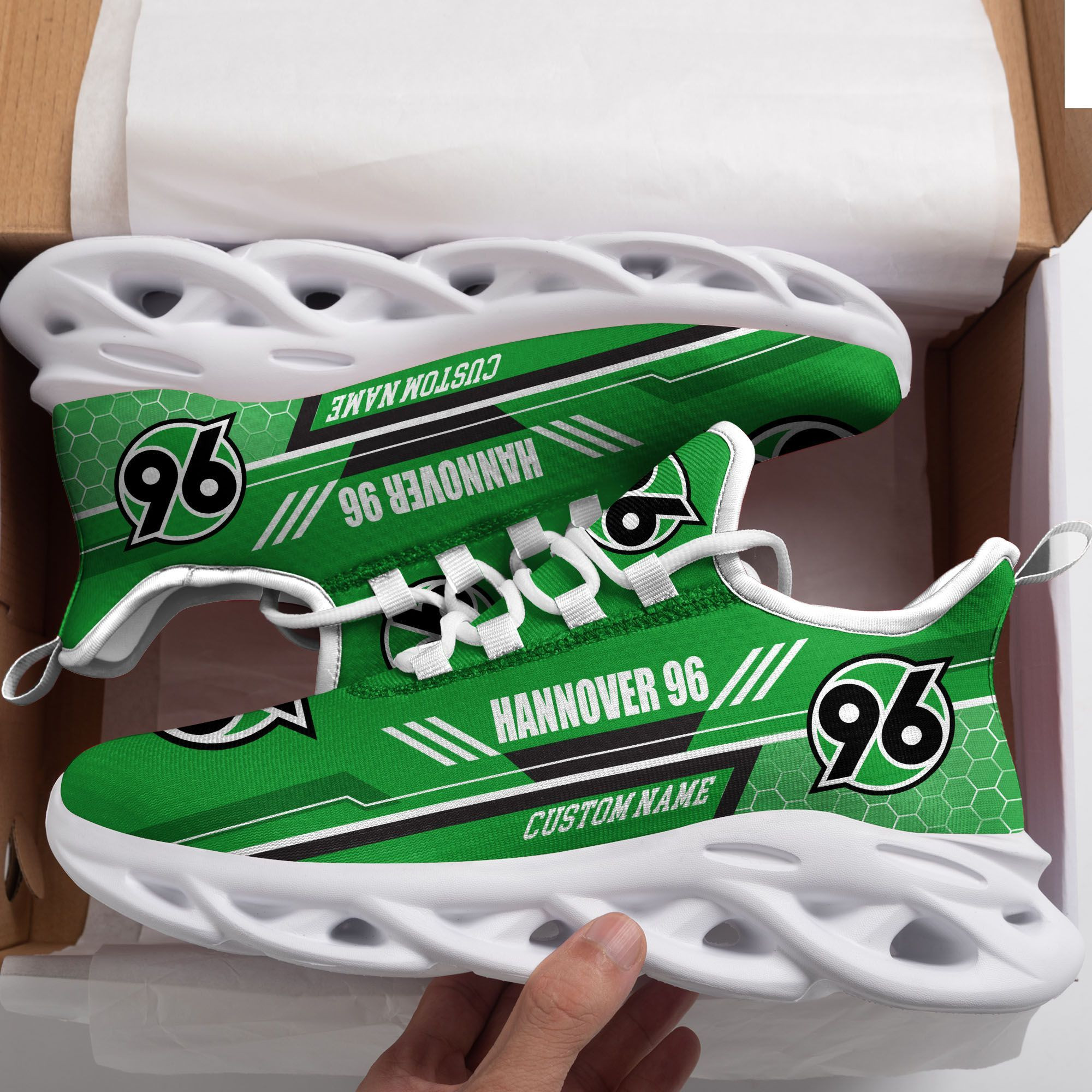 Hannover 96 Custom Personalized Max Soul Sneakers Shoes - Famjoys Hannover 96 Custom Personalized Max Soul Sneakers Shoes - Famjoys