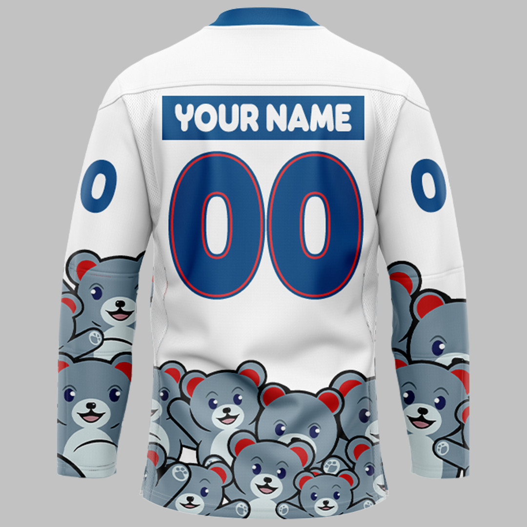 HartFord Wolf Pack Teddy Bear Jersey 2025 - Famjoys HartFord Wolf Pack Teddy Bear Jersey 2025 - Famjoys
