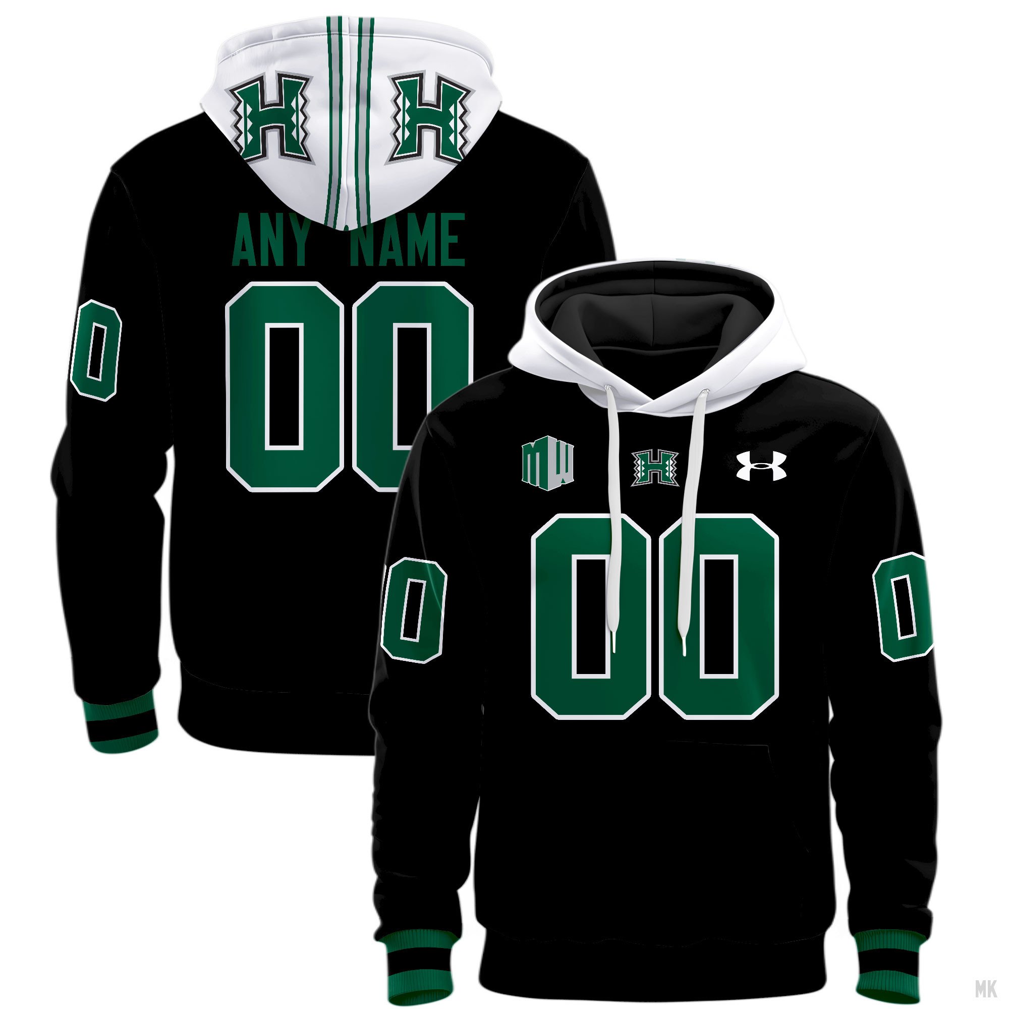 Hawaii Rainbow Warriors Football Hoodie - Famjoys Hawaii Rainbow Warriors Football Hoodie - Famjoys