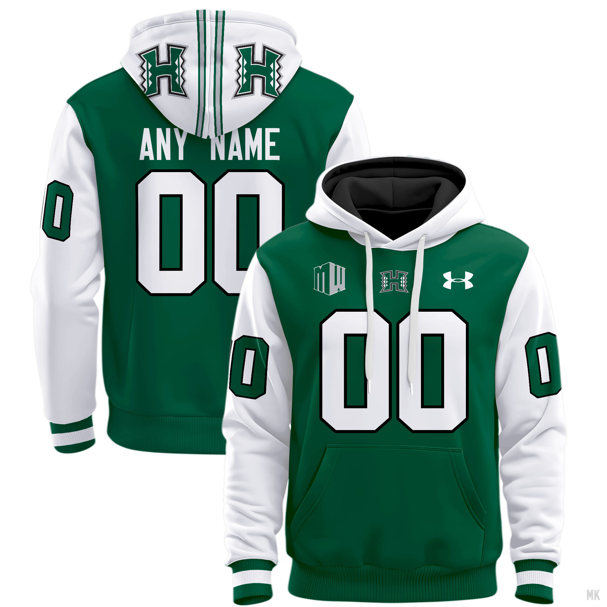 Hawaii Rainbow Warriors Football Hoodie - Famjoys Hawaii Rainbow Warriors Football Hoodie - Famjoys