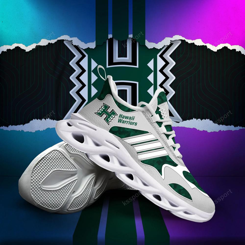 Hawaii Rainbow Warriors Max Soul Clunky, Camo Running Sneakers For Fan Ever - Famjoys Hawaii Rainbow Warriors Max Soul Clunky, Camo Running Sneakers For Fan Ever - Famjoys