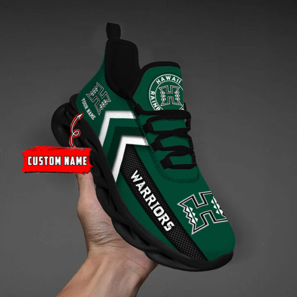 Hawaii Rainbow Warriors Personalized Custom Name Max Soul Shoes DS003 - Famjoys Hawaii Rainbow Warriors Personalized Custom Name Max Soul Shoes DS003 - Famjoys