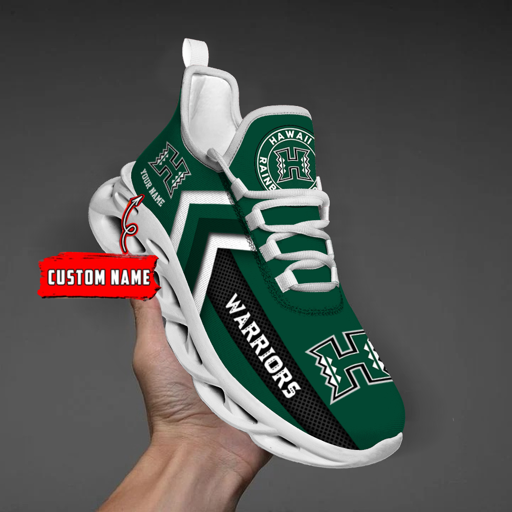 Hawaii Rainbow Warriors Personalized Custom Name Max Soul Shoes DS003 - Famjoys Hawaii Rainbow Warriors Personalized Custom Name Max Soul Shoes DS003 - Famjoys
