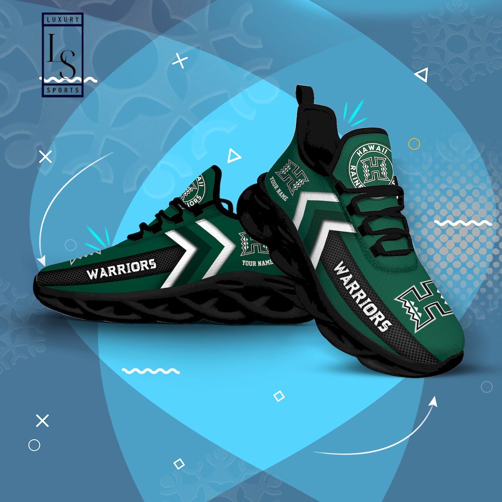 Hawaii Rainbow Warriors Personalized Max Soul Shoes - Famjoys Hawaii Rainbow Warriors Personalized Max Soul Shoes - Famjoys