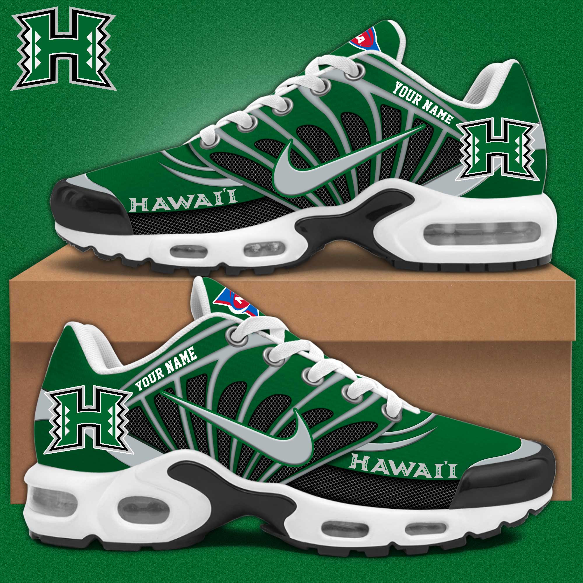 Hawaii Rainbow Warriors Personalized Shoes S516508 - Famjoys Hawaii Rainbow Warriors Personalized Shoes S516508 - Famjoys