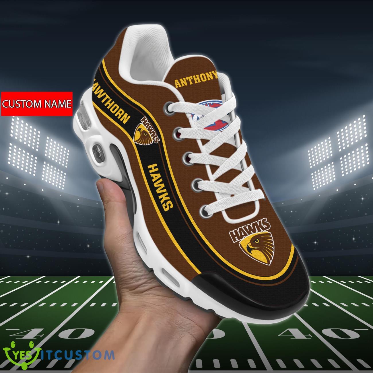 Hawthorn Hawks Personalized Name Air Cushion Sports Shoes Sneaker KLTNS220293
