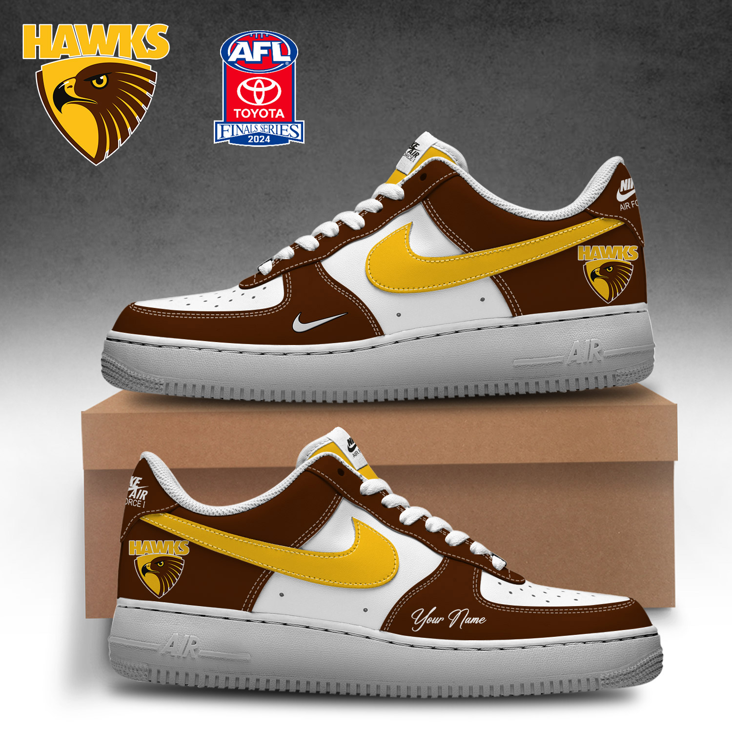 Hawthorn Hawks x Shoes - Famjoys Hawthorn Hawks x Shoes - Famjoys