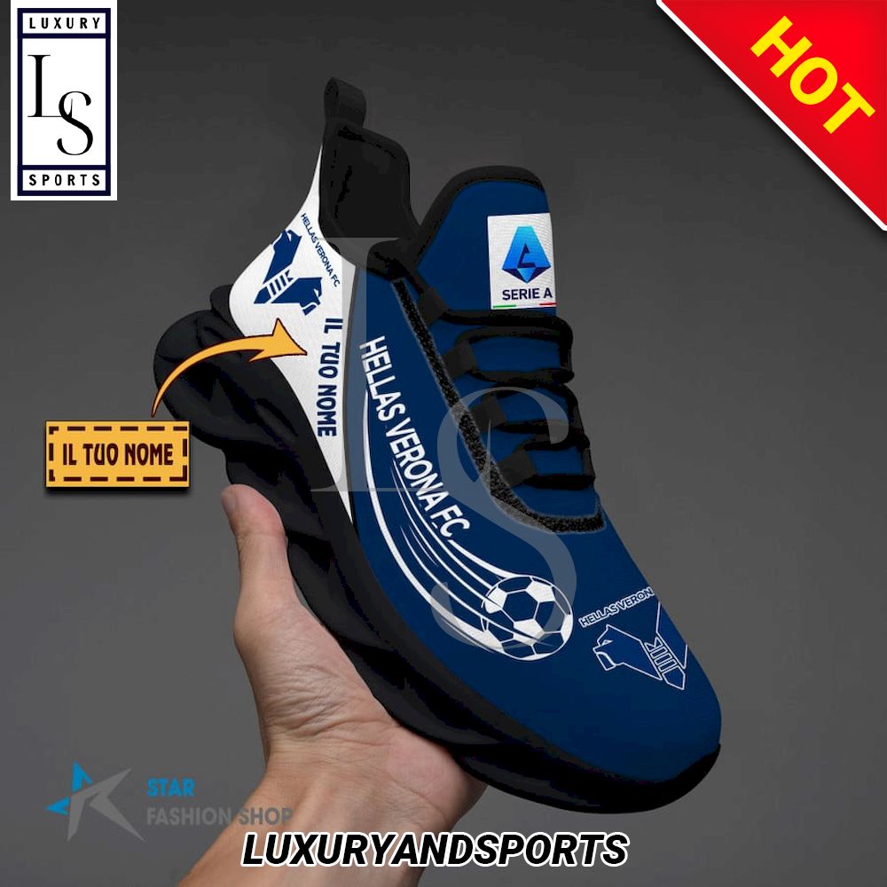 Hellas Verona FC Serie A Custom Name Max Soul Shoes - Famjoys Hellas Verona FC Serie A Custom Name Max Soul Shoes - Famjoys