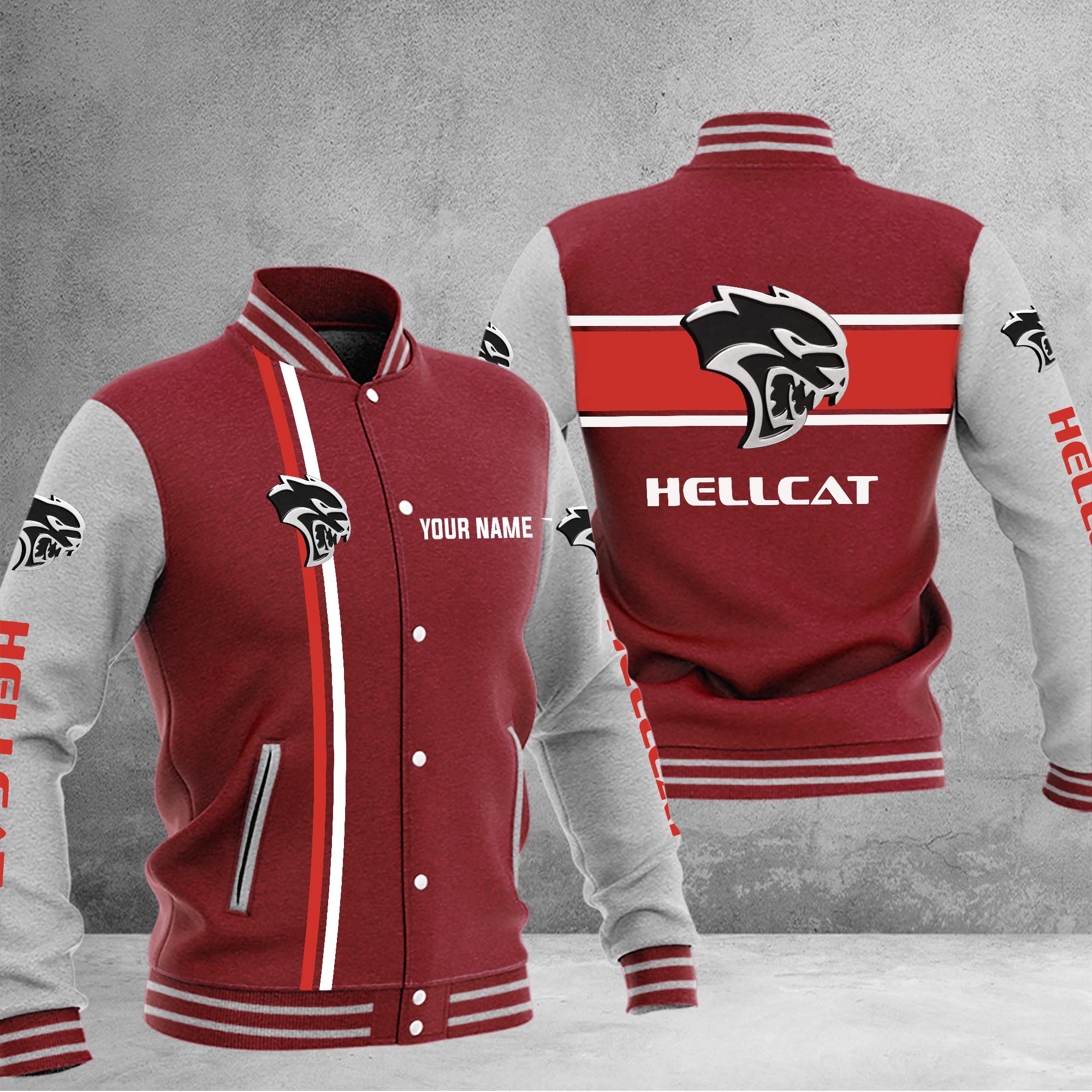 Hellcat Baseball Jacket - Famjoys Hellcat Baseball Jacket - Famjoys