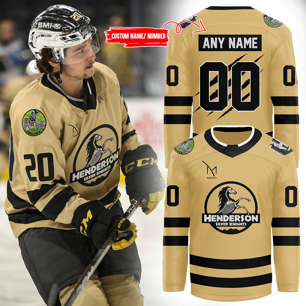 Henderson Silver Knights Jurassic Knight Jersey” - Famjoys Henderson Silver Knights Jurassic Knight Jersey” - Famjoys