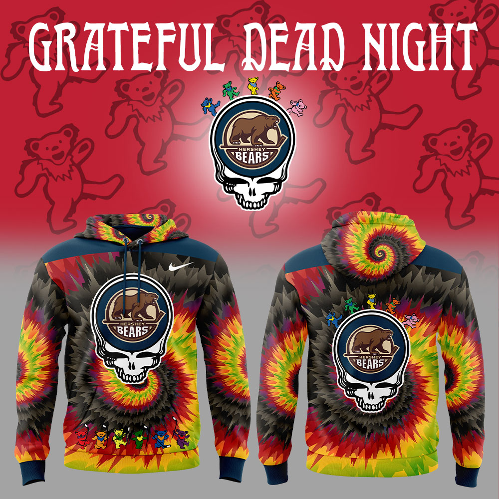 Hershey Bears Grateful Dead Night Hoodie - Famjoys Hershey Bears Grateful Dead Night Hoodie - Famjoys